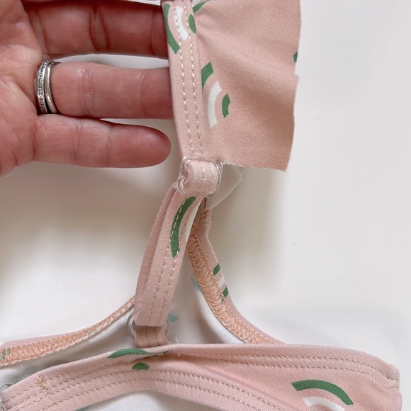 Hello Simone Pink 2-Piece Ruffle Swimsuit Size 4 Years - Picture 13 of 15